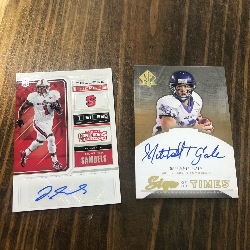 Autograph Card Lot - NFL RC